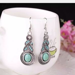 Boho Drop Earrings for Womens Silver Tone Jewelry